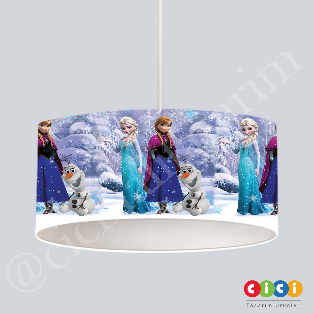 Frozen Elsa ve Anna Kırlent Kılıfı