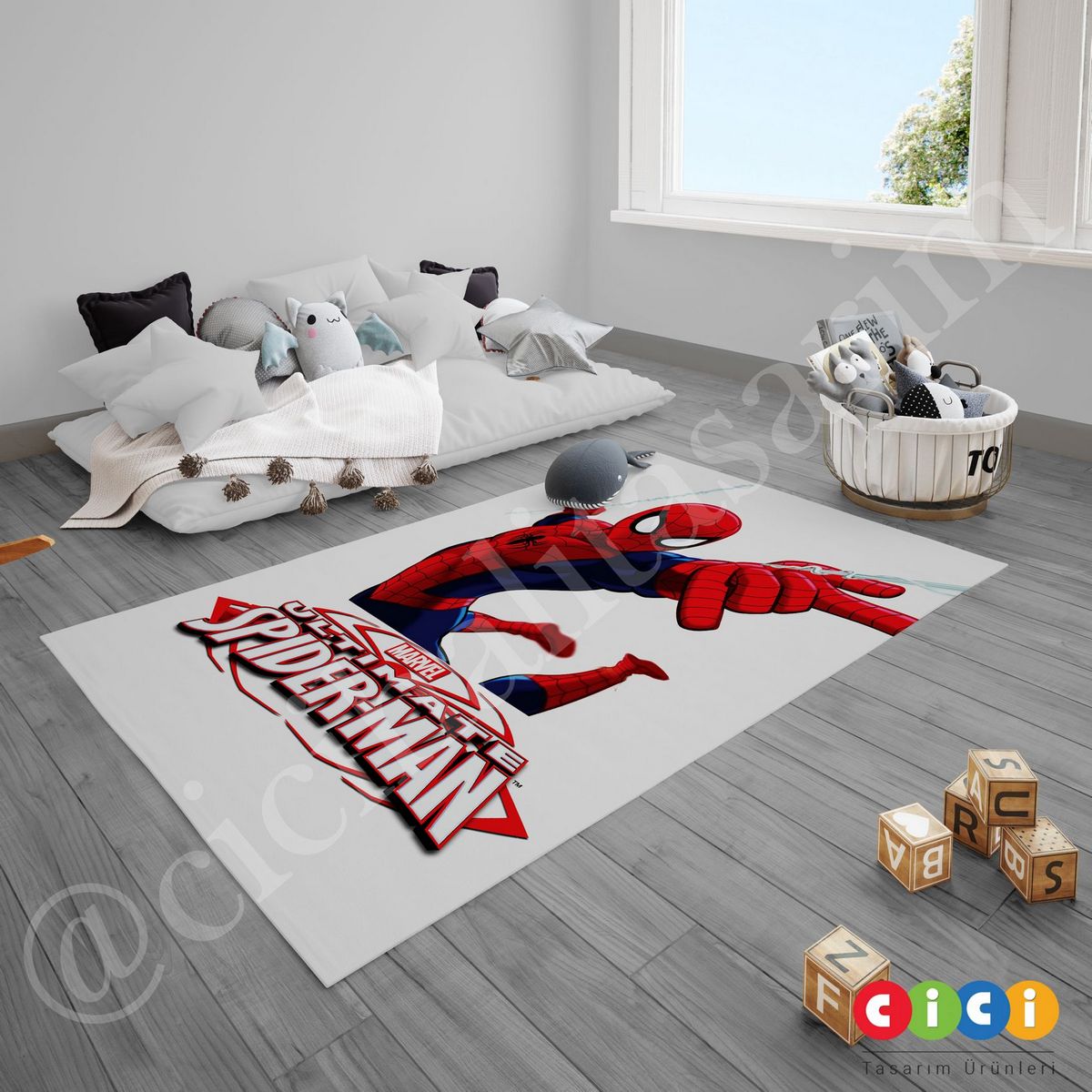 Marvel Ultımate Spiderman  Çocuk Odası Abajur