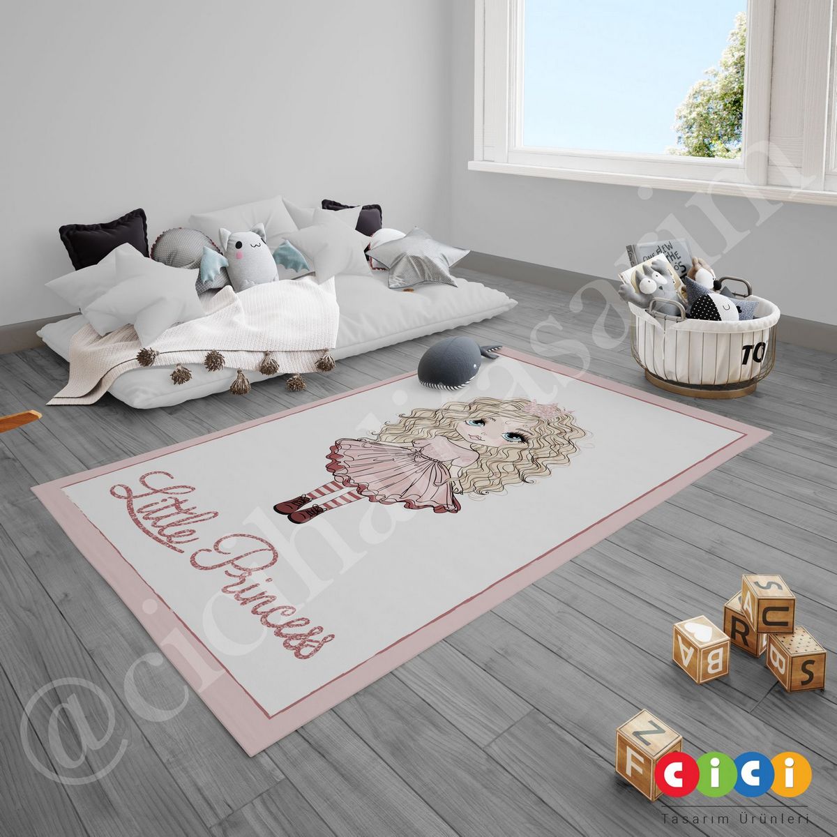 Little Princess ve Yıldızlar Çocuk Odası Abajur