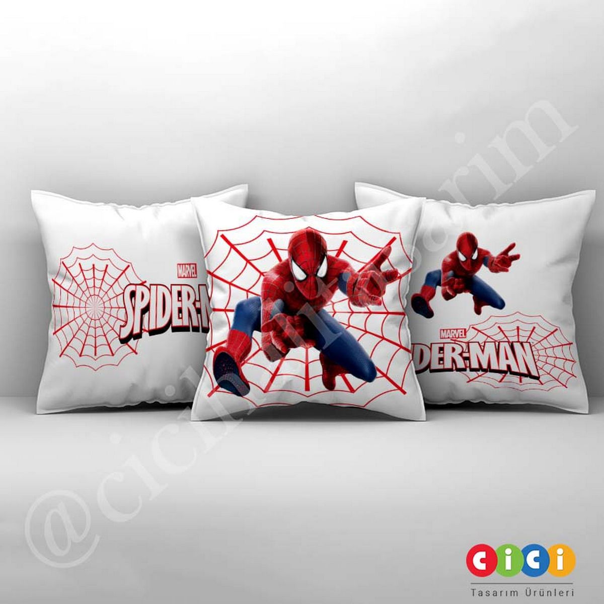 Marvel Lacivert Kırmızı Spiderman  Çocuk Halısı