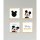 Mickey Mouse ve Mavi Puantiyeler Duvar Tablo